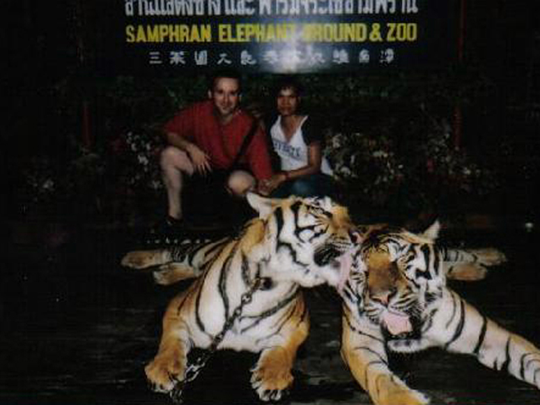 Mike and May with the Tigers